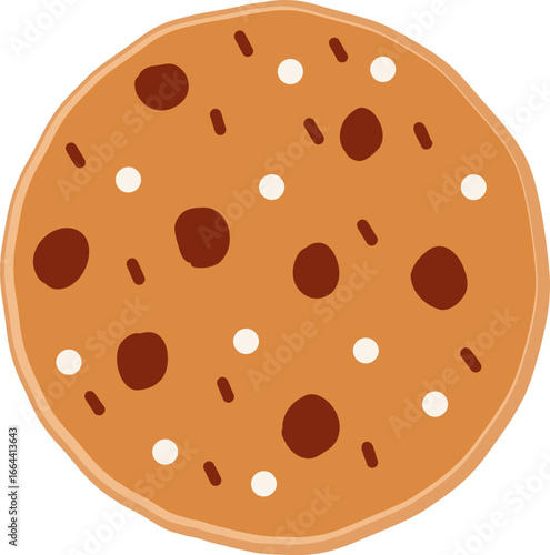 Christmas gingerbread cookies in flat cartoon style.