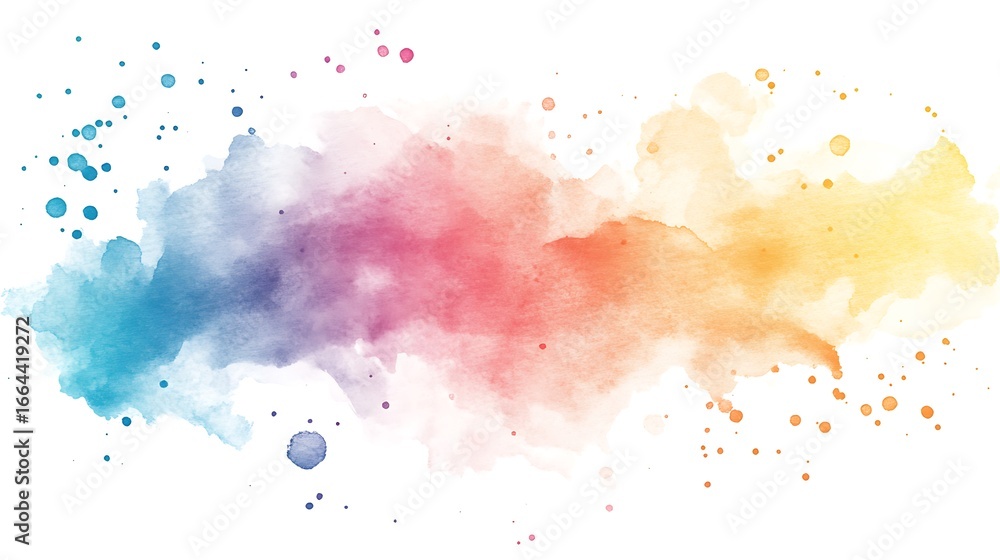 Obraz premium Abstract watercolor splatters