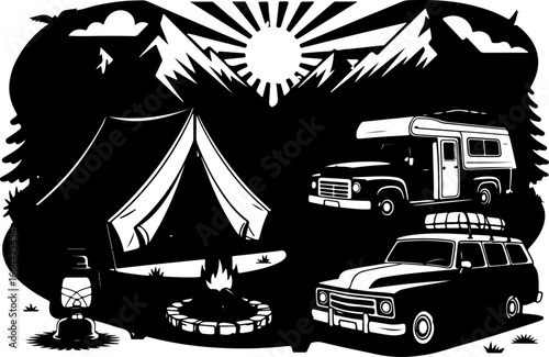 "Stylized Set of Modern Boats and Yachts Vector Illustration"