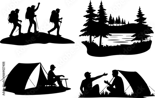 "Stylized Set of Modern Boats and Yachts Vector Illustration"