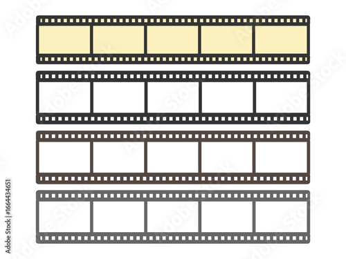 映画　フィルム　イラストセット