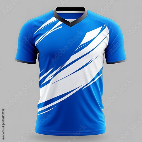 Wallpaper Mural Blue sports jersey with white design (1) Torontodigital.ca