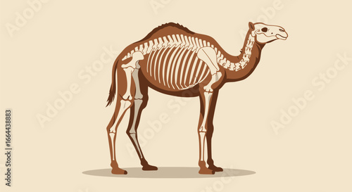 Anatomy of a Camel: Skeletal Structure Illustration