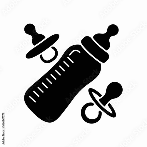 Baby Bottle and Pacifiers Icon