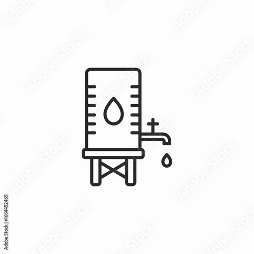 liquid storage icon sign vector