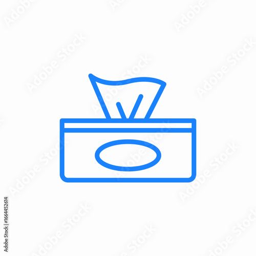 pack of wet wipes or paper napkins from dispenser icon sign vector