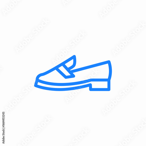 shoes loafers footwear icon sign vector