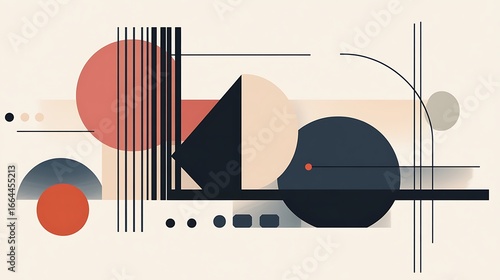 Geometric abstract shapes