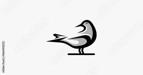 Beautiful Outline Bird Animal Logotype Nature Wildlife Outline Logo Design Inspiration
