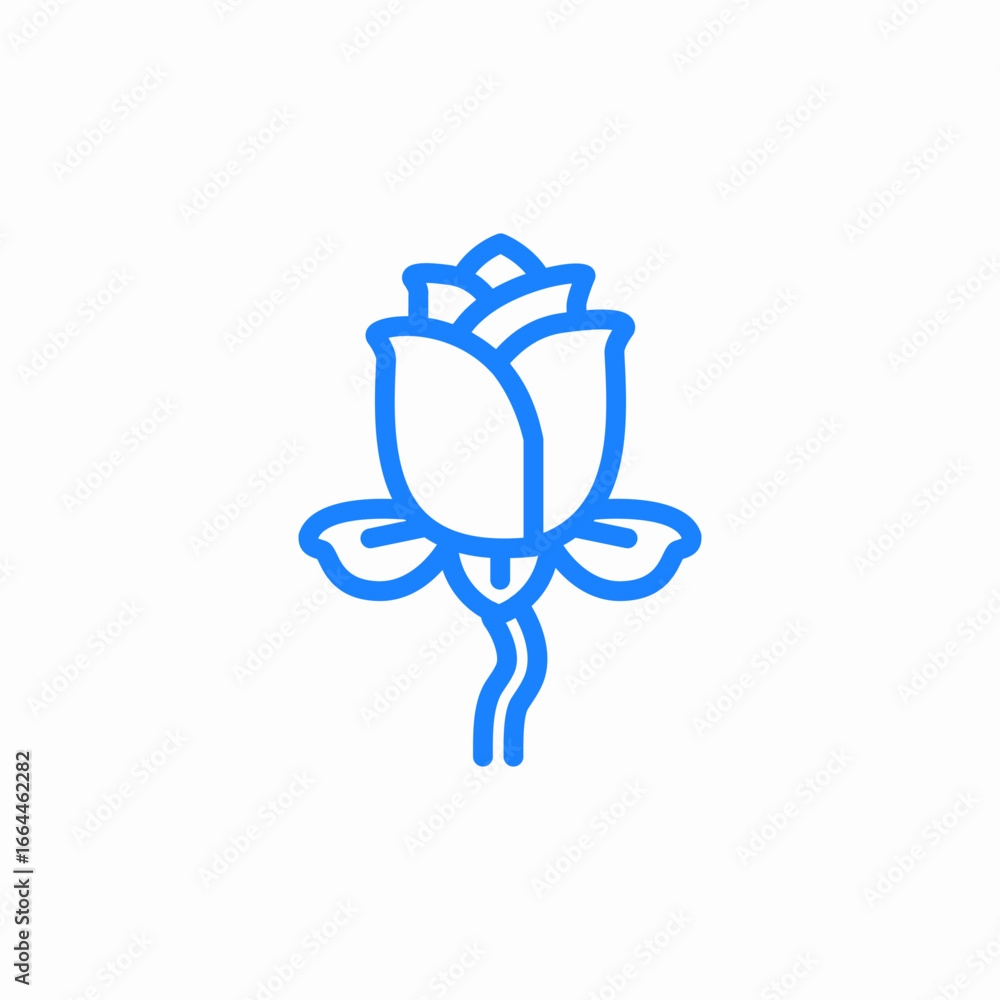Obraz premium flower bloom elegant icon sign vector