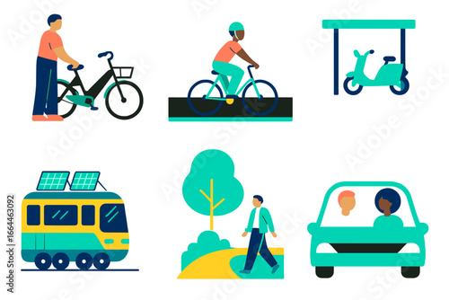 Eco-friendly urban transport and green energy sources