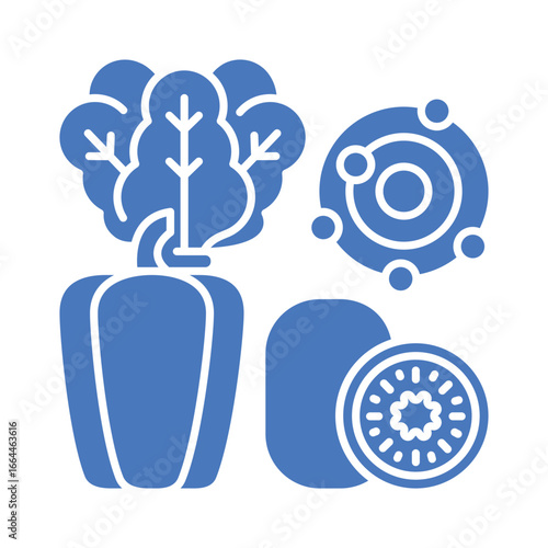 Antioxidants  color line icon for digital and print projects.