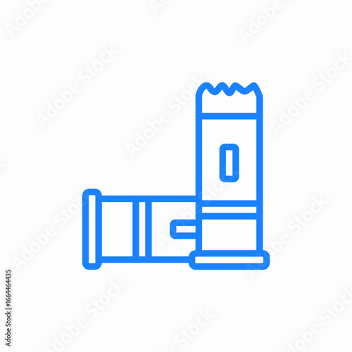 shotgun shells ammunition icon sign vector