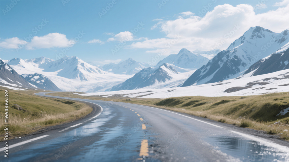 Fototapeta premium road to the mountains