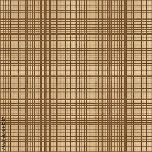 Seamless Pattern, Brown plaid pattern background with textured lines and subtle color variations Stock royalty free