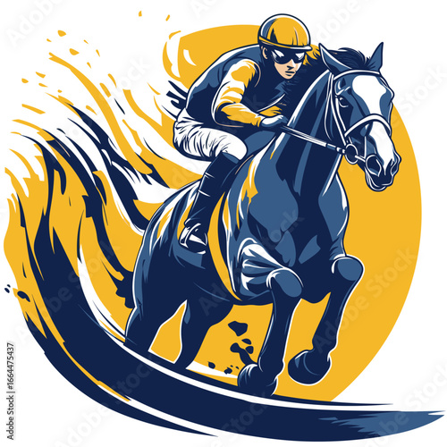 Horses in Full Gallop for Racing Events