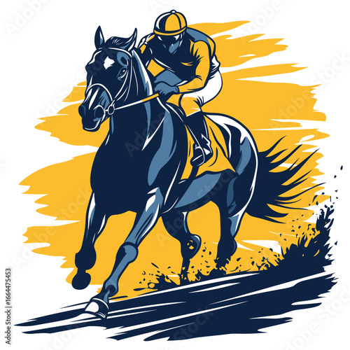 Horses in Full Gallop for Racing Events