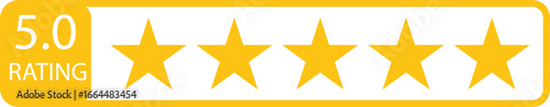 5star rating icon vector illustration of an abstract background with golden stars
