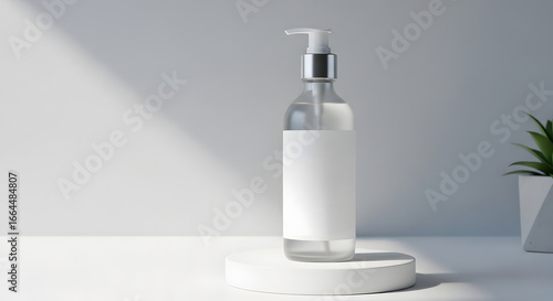 Clear Pump Bottle Mockup – Cosmetic, Skincare, and Liquid Packaging Design