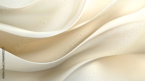Abstract fabric folds in cream color