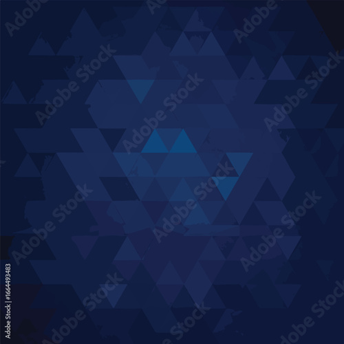 Seamless Pattern, Abstract navy blue triangle pattern background with geometric shapes design Stock royalty free image.