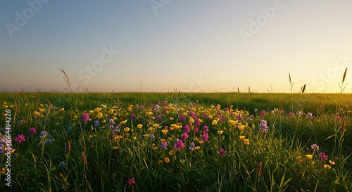 Sunset Meadow: Wildflower Bloom