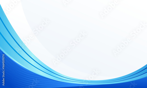 Abstract Blue and White Wave Pattern as a Clean and Modern Background