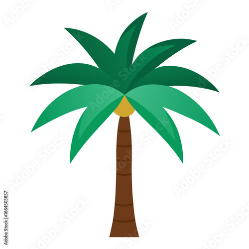 Palm Tree Vector | Generative AI Silhouette & Linocut Design