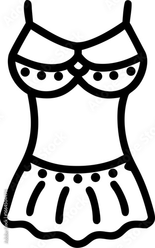 Elegant belly dancer costume adorned with jewelry on white background