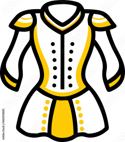 Spanish matador inspired fancy dress white banner design