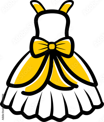 Elegant tiered tulle gown with a back bow design