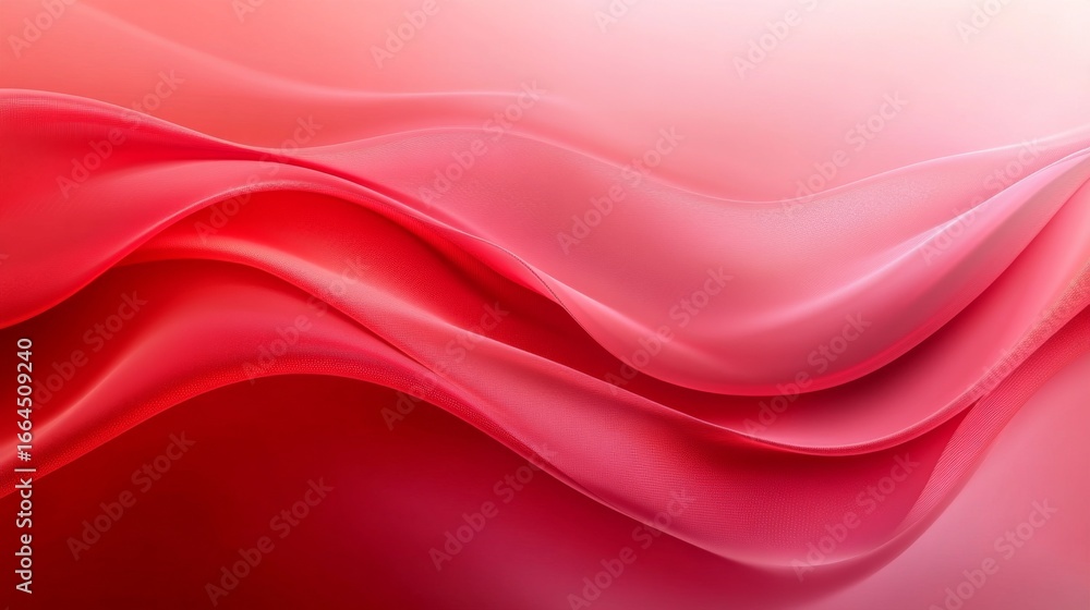 Obraz premium Red wave abstract background material