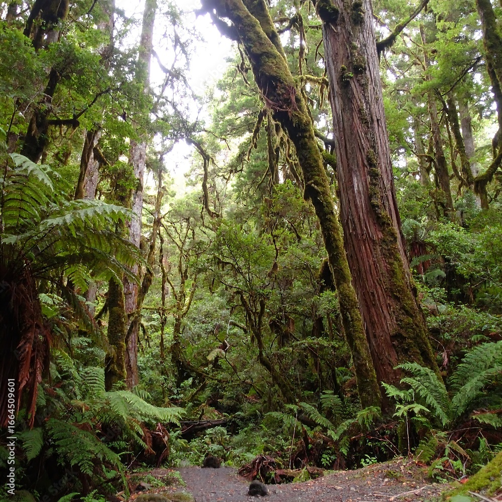 Fototapeta premium Lush rainforest path