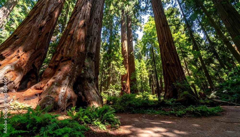 Naklejka premium Old-growth forest scene