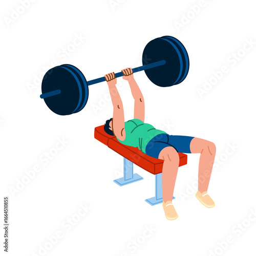 Determined athlete lifting weights, building strength and fitness