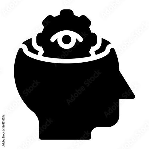 intuition glyph icon