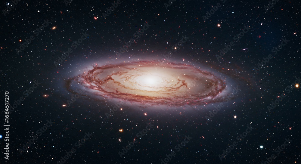 Fototapeta premium Cosmic Tapestry: A Galactic Portrait