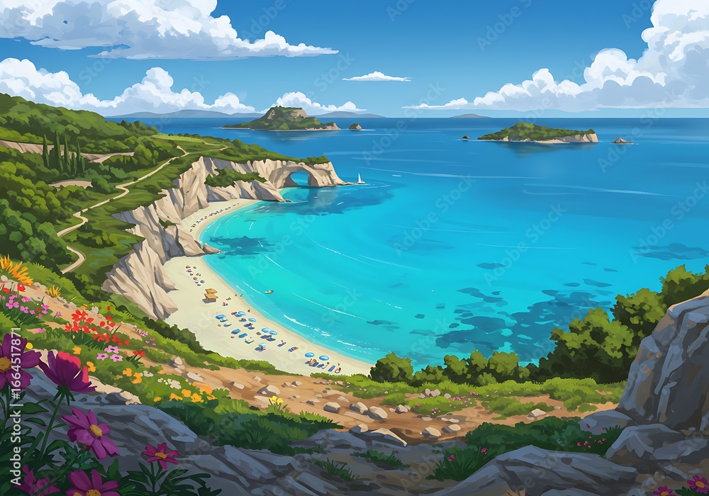 Fototapeta premium Azure Embrace