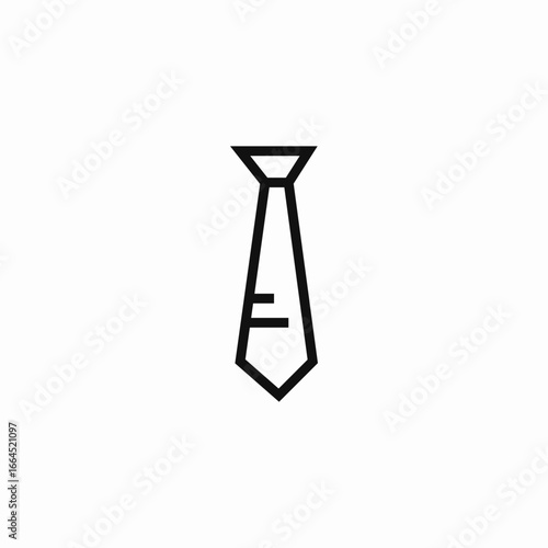 necktie formal wear icon sign vector
