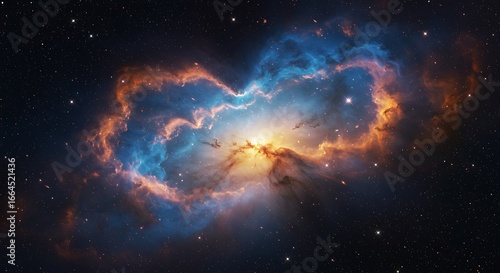 Cosmic Dance: A Nebula's Embrace