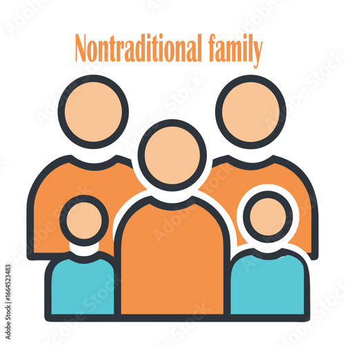 A Nontraditional family photo design