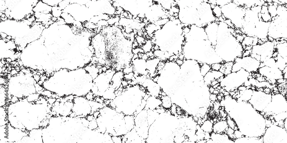 Fototapeta premium Grunge background black and white. Abstract pattern of monochrome elements. Grunge black and white Overlay textures set stamp with grunge effect. Old damage Dirty grainy of cracks, scuffs, chips, sta