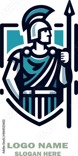 Romans solder logo icon vector white background .