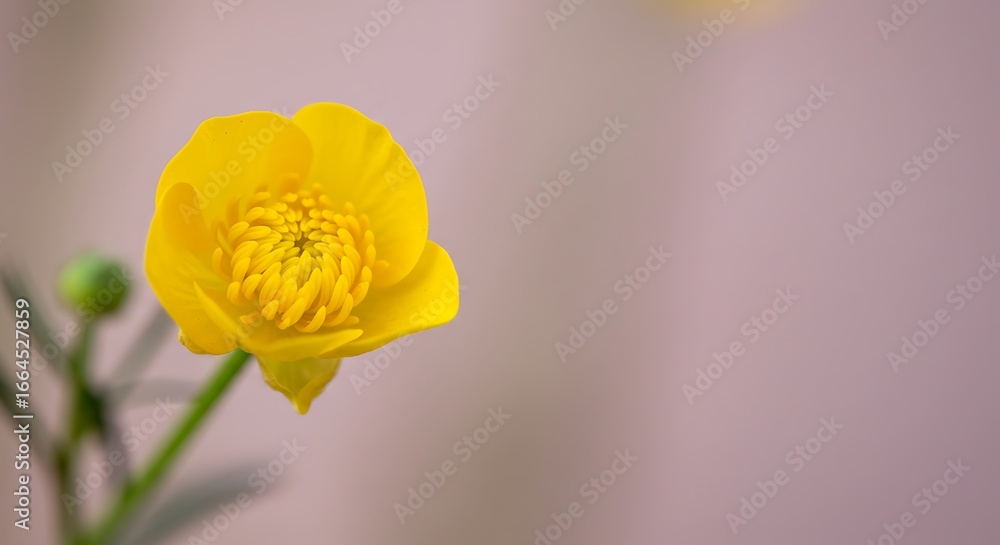 Fototapeta premium Golden Bloom: A Moment of Spring