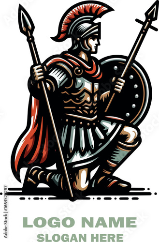 Romans solder logo icon vector white background .