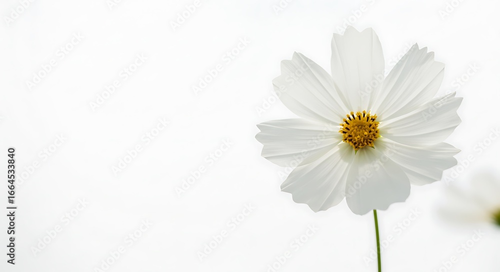 Fototapeta premium White Cosmos: Delicate Simplicity