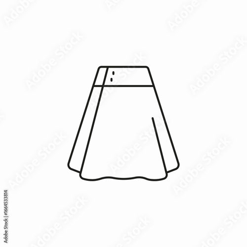 skirt feminine clothing icon sign vector
