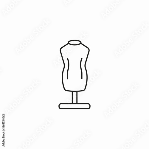 tailors mannequin dummy icon sign vector