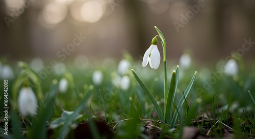 First Bloom: Sunlight Through the Woods