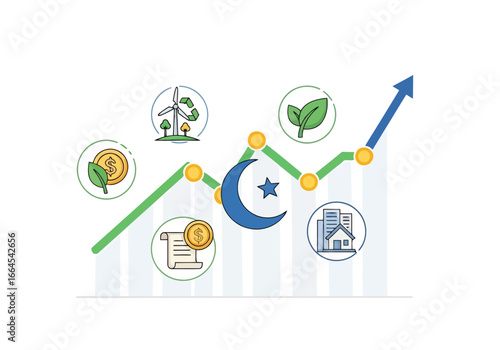 Ethical and sustainable investment growth chart